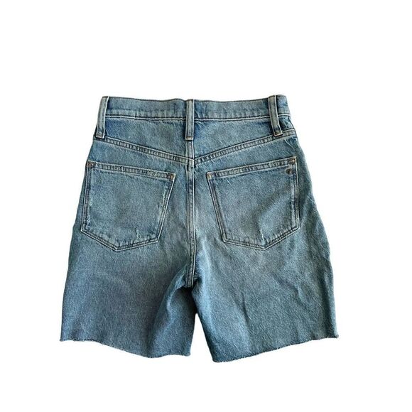 MADEWELL NWT High-Rise Mid-Length Denim Shorts size 23 - Picture 11 of 14